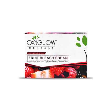 Buy OxyGlow Herbals Multi Fruit Bleach Cream, 50 gm, Even Tone & Texture - Purplle