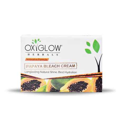 Buy OxyGlow Herbals Papaya Bleach Cream,50 gm,Long lasting , Natural shine andA Best HydrationA - Purplle