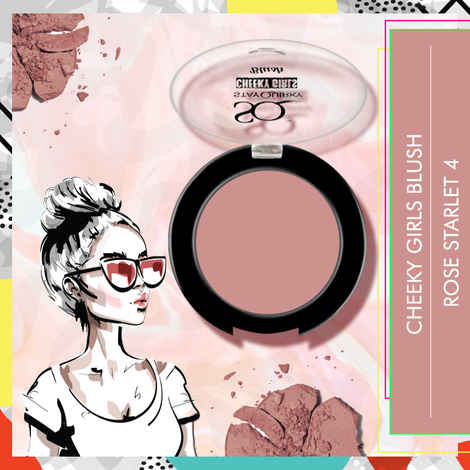 Stay Quirky Cheeky Girls Blush| Blendable| Lightweight| SPF protection| Rose Starlet - 04(5.5.g)