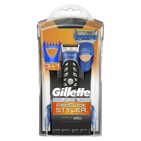 Buy Gillette Fusion ProGlide Styler 3-in-1 Men's Body Groomer with Beard Trimmer - Purplle