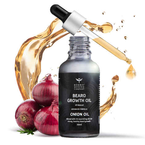 Bombay Shaving Company Beard Growth Onion Oil for Men (30 ml) |A Growth Boosting Formula|Reactivates beard follicles Reduces patchy areasA | Made in India