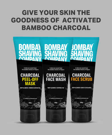 Buy Bombay Shaving Company Charcoal Face Scrub (100 gm) with Black Sand, Exfoliates skins & Removes Black Heads, Black - Purplle