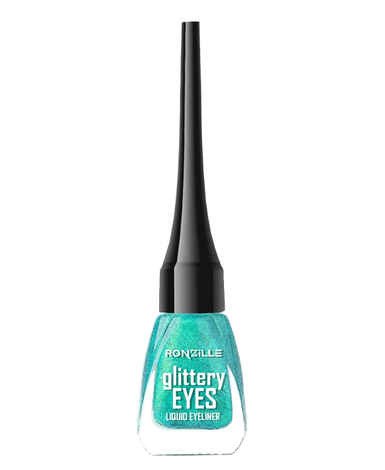 Ronzille Metallic Glitter Eyeliner- Green (6 ml)