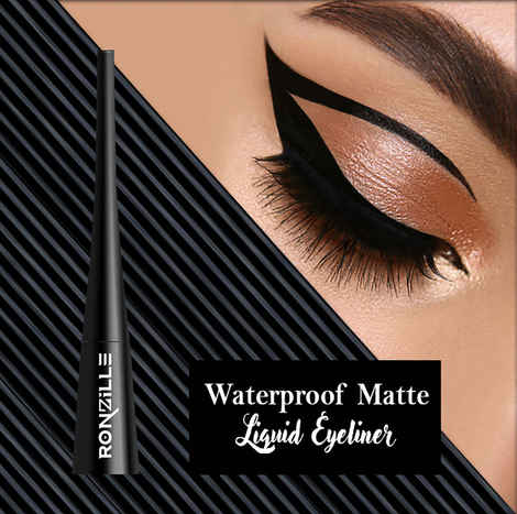 Ronzille Waterproof Matte Eyeliner 12hr - Black - 5 ml
