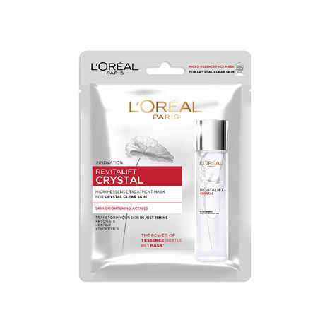 Buy L'Oreal Paris Revitalift Crystal Micro-Essence Sheet Mask, Face Treatment, Crystal-clear Skin, 25 gm - Purplle