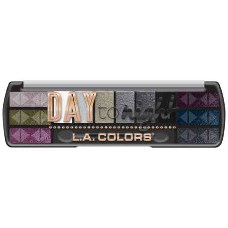Buy L.A. Colors Day to Night 12 Color Eyeshadow - Nightfall (8 gm) - Purplle