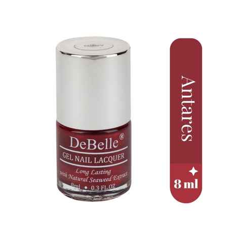 Buy DeBelle Gel Nail Lacquer Antares (Deep Maroon Pearl) - (8 ml) - Purplle