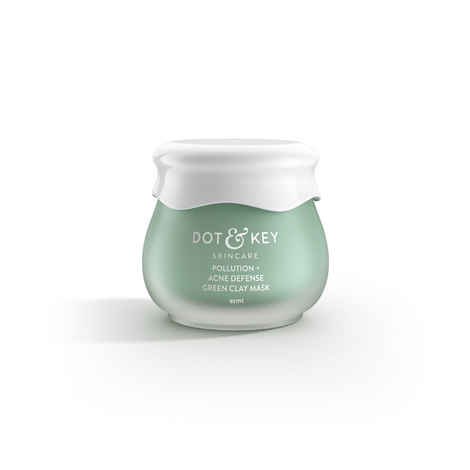 Buy Dot & Key Skin Care Pollution + Acne Defense Green Clay Mask (85 g) - Purplle