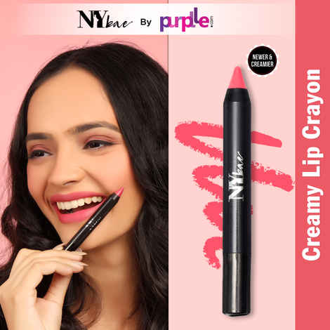Buy NY Bae Mets Matte Lip Crayon | Satin Texture | Pink | Enriched with Vitamin E - First Base Special 7 (2.8 g) - Purplle