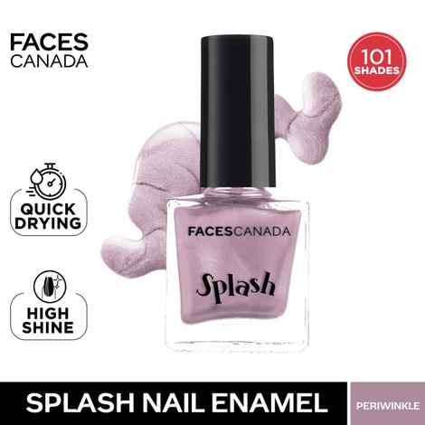 Buy FACES CANADA Ultime Pro Splash Nail Enamel - Periwinkle 151 (8ml) | Quick Drying | Glossy Finish | Long Lasting | No Chip Formula | High Shine Nail Polish For Women | No Harmful Chemicals - Purplle