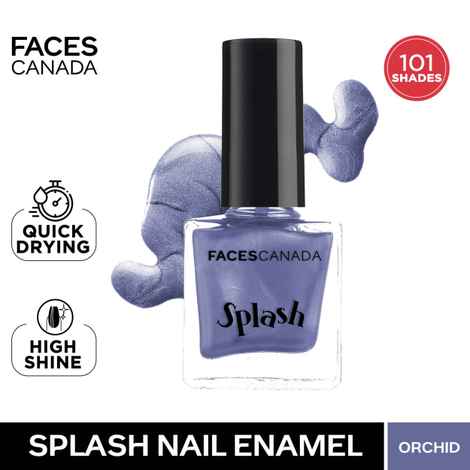 Buy FACES CANADA Ultime Pro Splash Nail Enamel - Orchid 155 (8ml) | Quick Drying | Glossy Finish | Long Lasting | No Chip Formula | High Shine Nail Polish For Women | No Harmful Chemicals - Purplle