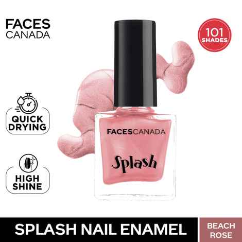 Buy FACES CANADA Ultime Pro Splash Nail Enamel - Beach Rose 157 (8ml) | Quick Drying | Glossy Finish | Long Lasting | No Chip Formula | High Shine Nail Polish For Women | No Harmful Chemicals - Purplle