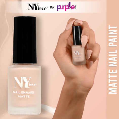 Buy NY Bae Matte Nail Enamel - Frozen Yogurt 2 (6 ml) | Nude | Rich Pigment | Chip-proof | Long lasting | Full Coverage | Cruelty Free - Purplle