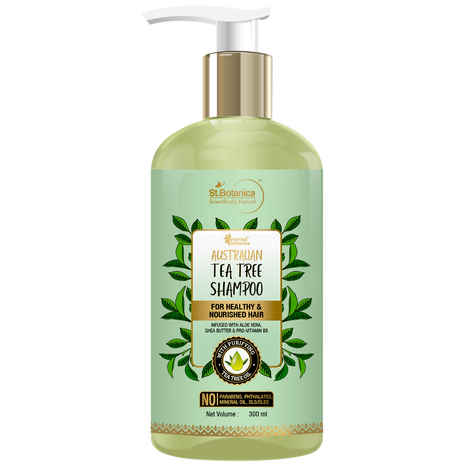 Buy Oriental Botanics Australian Tea Tree Hair Shampoo - With Aloe Vera, Shea Butter - For Healthy And Nourished Hair - No SLS / Sulphate, Paraben, Silicones, 300 ml - Purplle