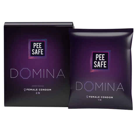 Buy Pee Safe Domina Female Condom - Count 2 | With 2 Disposable bags - Purplle