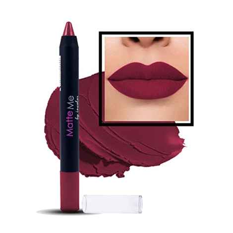 Buy Incolor Matte Me Crayon Lipstick 07 Ladies Night 2.3 Gms - Purplle