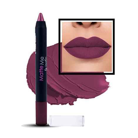 Buy Incolor Matte Me Crayon Lipstick 09 Pool Party 2.3 Gms - Purplle