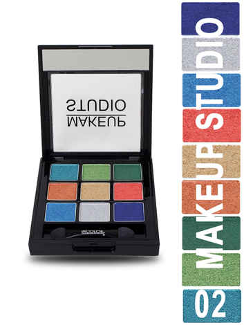 Buy Incolor 9 In 1 Eyeshadow Makeuo Studio kit 02 18 Gms - Purplle