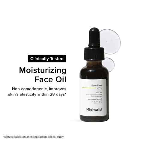 Buy Minimalist 100% Squalane Face Oil to Moisturise, Nourish & Reduce Fine Lines (Plant-derived), 30 ml - Purplle