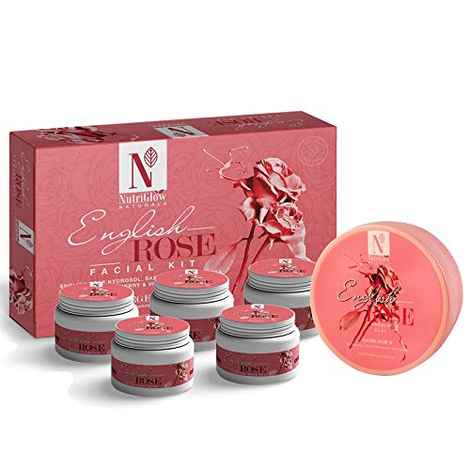 Buy NutriGlow NATURAL'S English Rose Facial Kit (260gm) & French Clay (200gn) For Skin Tightening - Purplle