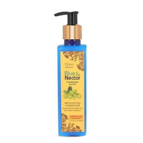 Buy Blue Nectar Briganantadi Hair Fall control Conditioner with Amla, Honey & Mulethi (12 Herbs, 200 ml) - Purplle