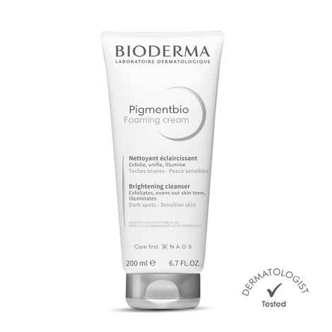 Buy Bioderma Pigmentbio Foaming Cream Brightening Exfoliating Cleanser (200ml) - Purplle