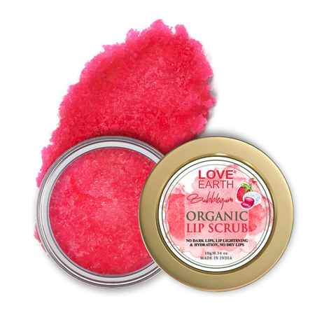 Buy Love Earth Organic Lip Scrub With Shea Butter And Vitamin-E For Lip Hydration And Repair 30gm - Purplle