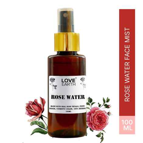 Buy Love Earth Rose Water Face Mist withA real Rose Petals 100 ml - Purplle