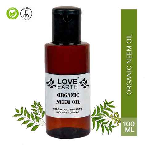Buy Love Earth Organic Neem Oil With Natural Virgin Cold Pressed Neem For Hair & Skincare, Reduces Dandruff & Skin Inflammation - 100 ml - Purplle