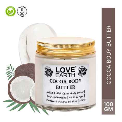 Buy Love Earth Cocoa Body Butter With Organic Shea Butter & Cocoa Butter For Skin Moisturization & Nourishment, For Men & Women 100 gm - Purplle