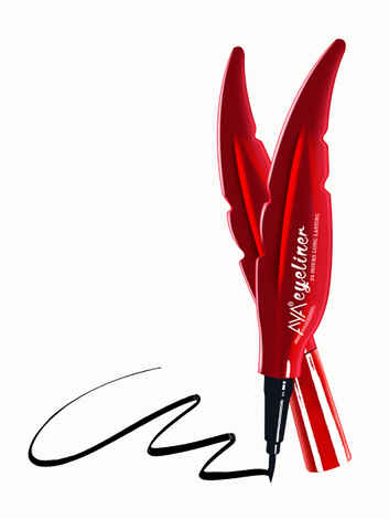 Buy AYA Waterproof 24 Hours Long Lasting Feather Eyeliner, Black ( 2ml) - Purplle