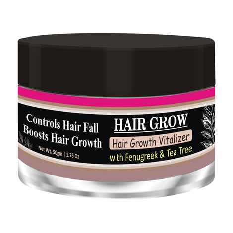 Buy Zenvista Meditech Hair Growth Vitalizer -Boosts Hair Growth, Prevents Hair Fall Delays Hair Greying With Fenugreek, Tea Tree, Coconut Cream, SunFlower No Mineral Oil. Paraben Free (50 gm) - Purplle