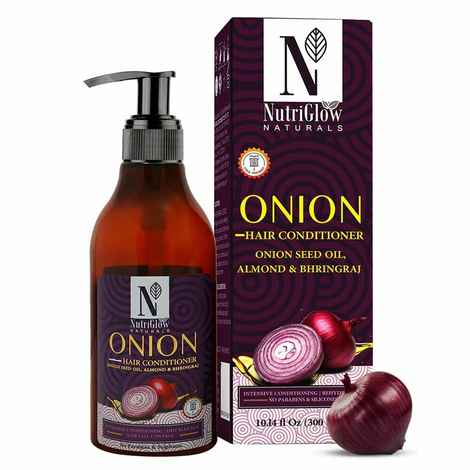 Buy NutriGlow NATURAL'S Onion Hair Conditioner For Anti Hair Fall/ Anti Dandruff, 300 ml - Purplle