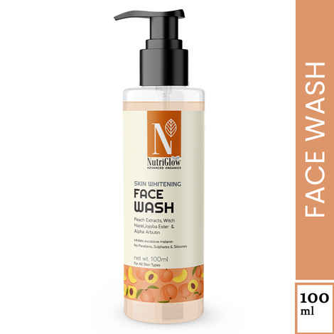 Buy NutriGlow Advanced Organics Skin Whitening Face Wash For Radiant Glow, 100 ml - Purplle