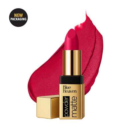 Buy Blue Heaven Powder Matte Lipstick for Women | Highly Pigmented | Light Weight | Creamy & Comfortable Buttery Texture | Luxe Matte Finish | Risky Red | 3.5 gm - Purplle