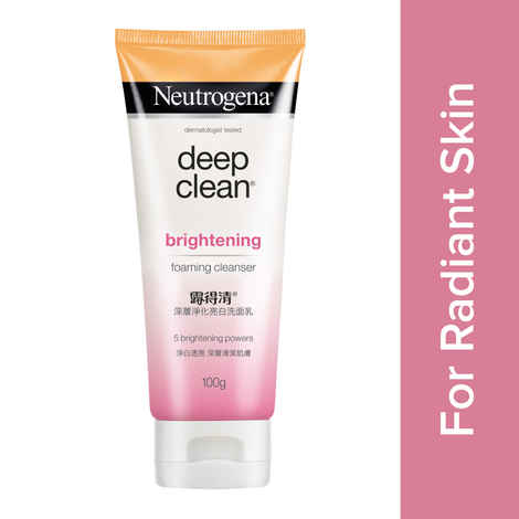 Buy Neutrogena Deep Clean Brightening Foaming Cleanser (100 g) - Purplle