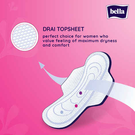 Buy Bella Maxi Drai Wings Classic Sanitary Napkins 15 Pcs - Purplle