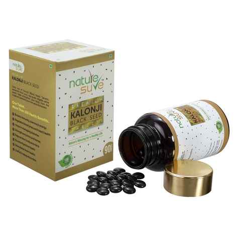 Buy Nature Sure Premium Kalonji Tablets for Men and Women (Extracted From Black Seed/ Nigella sativa Seeds) - 1 Pack (90 Tablets) - Purplle