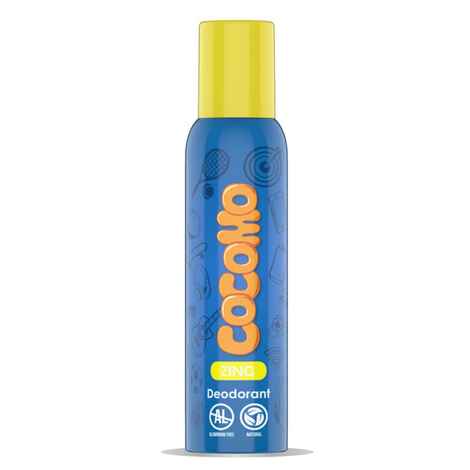 Cocomo Zing Deodorant - For Boys, With Aloe Vera & Dragon Fruit, Natural & Safe Deodorant for Tweens & Teens - 150 ml