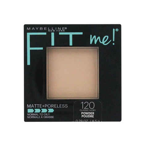 Buy Maybelline New York Fit Me Matte+Poreless Pressed Powder - Classic Ivory 120 (8.5 g) - Purplle