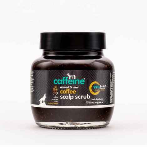 mCaffeine Anti Dandruff Coffee Scalp Scrub - 99% Dandruff Control Treatment for Women & Men | Exfoliates,Dandruff Control, Root Stimulation |A Scalp ExfoliationA - 250 gm