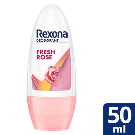 Buy Rexona Fresh Rose Underarm Roll On Deodorant For Women, 50ml - Purplle