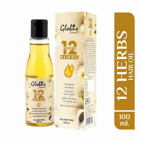 Buy Globus Naturals 12 Herbs Hair Growth Oil with Comb Applicator - Purplle