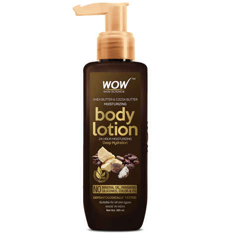 Buy WOW Skin Science Shea Butter & Cocoa Body Lotion 200 ml - Purplle