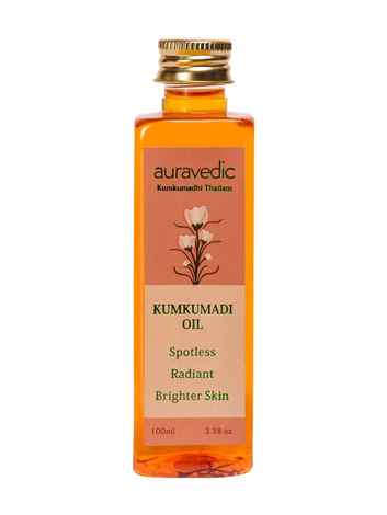 Buy Auravedic Kumkumadi Oil 100ml.Kumkumadi Face oil for Glowing Skin. Kumkumadi Tailam for Pigmentation,Dark Spots,Skin Whitening,Skin Brightening,Skin Lightening for Women / Men - Purplle