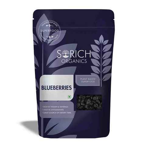Buy Sorich Organics Dried Blueberries (Dehydrated Fruits) - 300 Gm - Purplle
