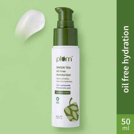 Plum Green Tea Oil-Free Moisturizer With Niacinamide & Hyaluronic Acid - Non-sticky Daily Hydration 50 ml