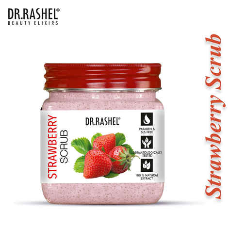 Dr.Rashel Revitalize Strawberry Face and Body Scrub For All Skin Types (380 ml)