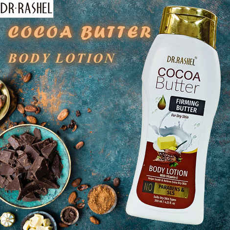 Buy Dr.Rashel Cocoa Butter Body Lotion With Vitamin E (200 ml) - Purplle