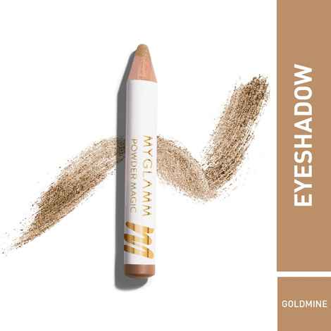 Buy MyGlamm Powder Magic Eyeshadow Pencil-Goldmine-1.54gm - Purplle